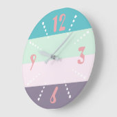 パカラフルステル ラージ壁時計 (傾斜)