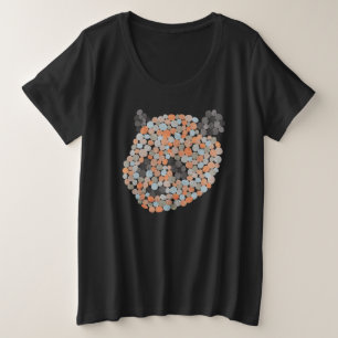 パカラフル点々のあるンダベア プラスサイズTシャツ