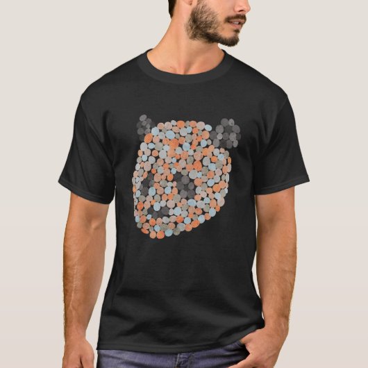 パカラフル点々のあるンダベア Tシャツ (正面)