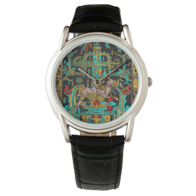 パカルの墓 – パレンケ宇宙飛行士の色 腕時計 (正面)