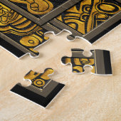 パカルの墓 – 金ゴールドパレンケ宇宙飛行士 ジグソーパズル (側面)