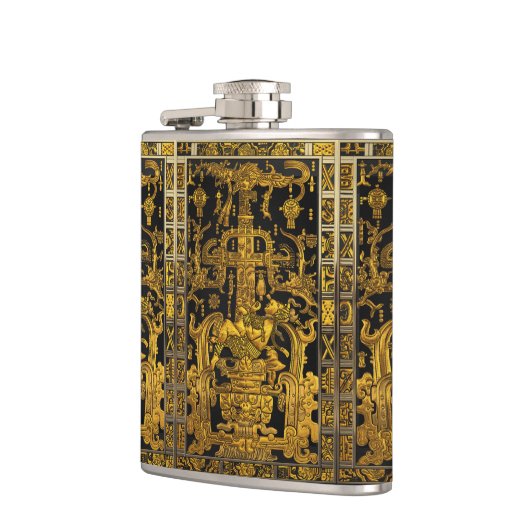 パカルの墓 – 金ゴールドパレンケ宇宙飛行士 フラスク (左)