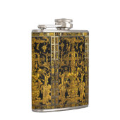 パカルの墓 – 金ゴールドパレンケ宇宙飛行士 フラスク (右)