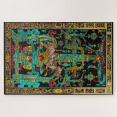 パカル素晴らしの墓の蓋 – パレンケ宇宙飛行士 ジグソーパズル (横)