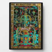 パカル素晴らしの墓の蓋 – パレンケ宇宙飛行士 フォトプラーク (正面)