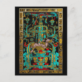 パカル素晴らしの墓の蓋 – パレンケ宇宙飛行士 ポストカード