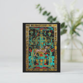 パカル素晴らしの墓の蓋 – パレンケ宇宙飛行士 ポストカード (スタンド正面)