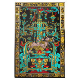 パカル素晴らしの墓の蓋 – パレンケ宇宙飛行士 メタルプリント