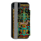 パカル素晴らしの墓の蓋 – パレンケ宇宙飛行士 INCIPIO iPhoneウォレットケース (フォリオ裏面)