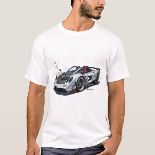 パガーニ・ウアイラ・ロードスターBC Tシャツ (正面)
