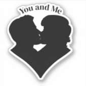 パキスをするーツバレンタインデー シール (正面)