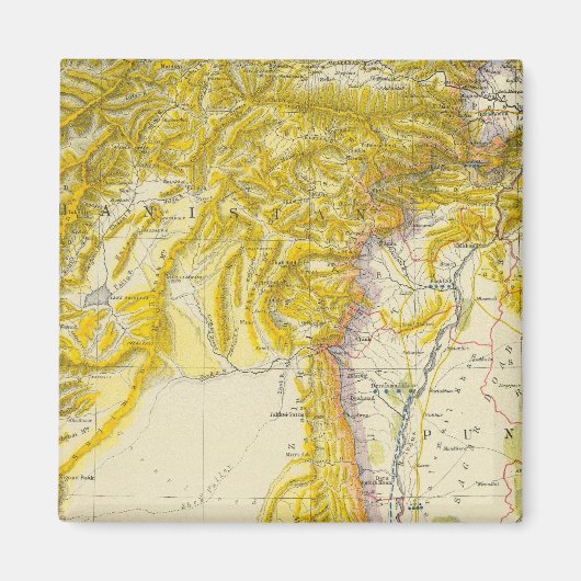 パキスタンとアフガニスタン マグネット (正面)