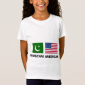 パキスタンのアメリカ人 Tシャツ (正面)