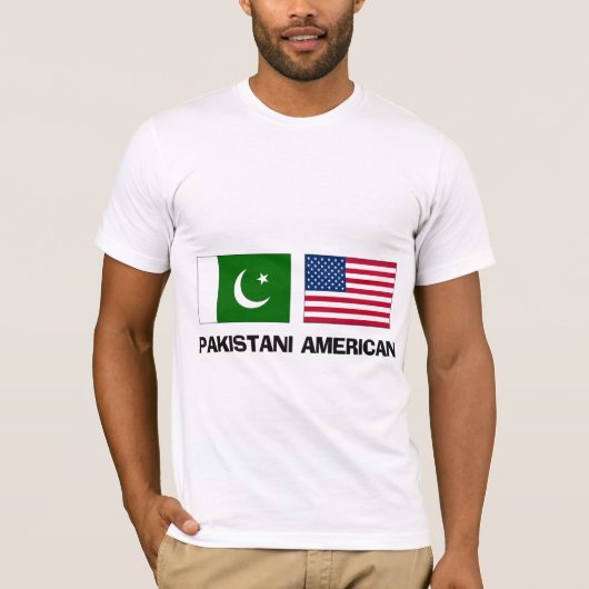 パキスタンのアメリカ人 Tシャツ (正面)