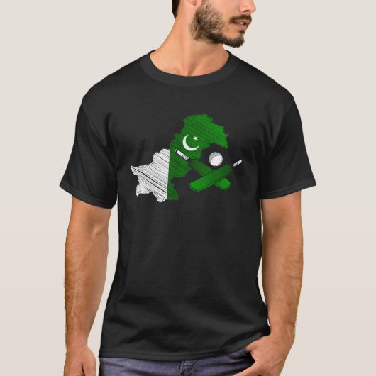 パキスタンのクリケットチーム Tシャツ (正面)