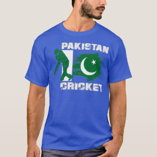 パキスタンのクリケット選手の国旗のシール Tシャツ