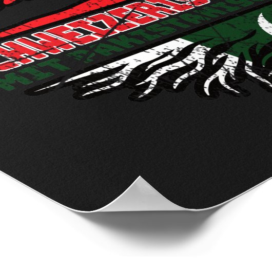 パキスタンのパキスタンのパキスタンのシュヴァイザーSchweiz Baum ポスター (角)