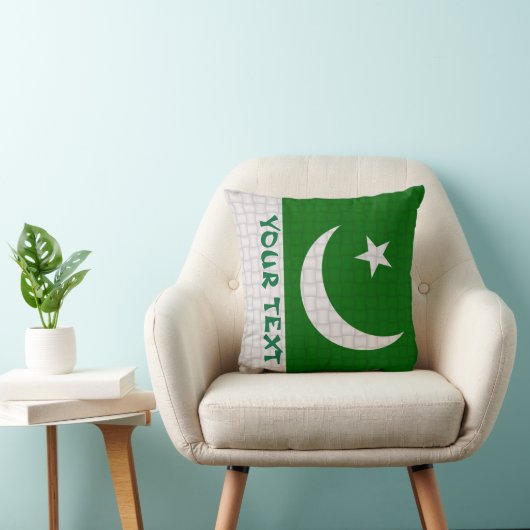 パキスタンのパキスタンの旗: 文字を加えて下さい クッション (椅子)