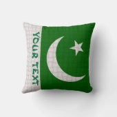 パキスタンのパキスタンの旗: 文字を加えて下さい クッション (裏面)
