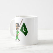 パキスタンのマグ コーヒーマグカップ (正面左)