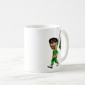 パキスタンのマグ コーヒーマグカップ (正面右)