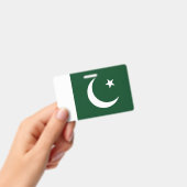 パキスタンの国旗が付いた名札 バッジ (手持ち)