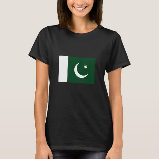 パキスタンの国旗 Tシャツ (正面)