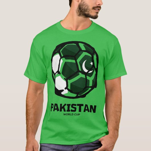 パキスタンの国旗 Tシャツ (正面)