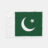 パキスタンの国民の世界の旗 フリースブランケット (正面(横))