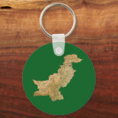 パキスタンの地図キーチェーン キーホルダー (正面)