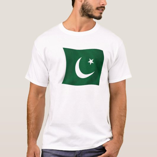 パキスタンの旗のTシャツ Tシャツ (正面)