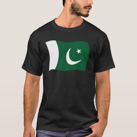 パキスタンの旗のTシャツ Tシャツ (正面)
