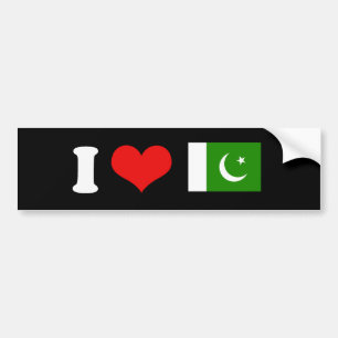 パキスタンの旗 バンパーステッカー
