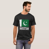 パキスタンの旗 パキスタン Tシャツ (正面フル)