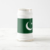 パキスタンの旗 ビールジョッキ (中央)