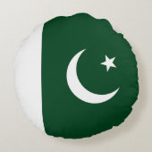 パキスタンの旗 ラウンドクッション (裏面)