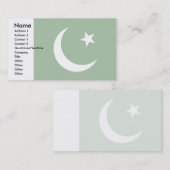 パキスタンの旗 名刺 (正面/裏面)