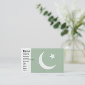 パキスタンの旗 名刺 (スタンド正面)