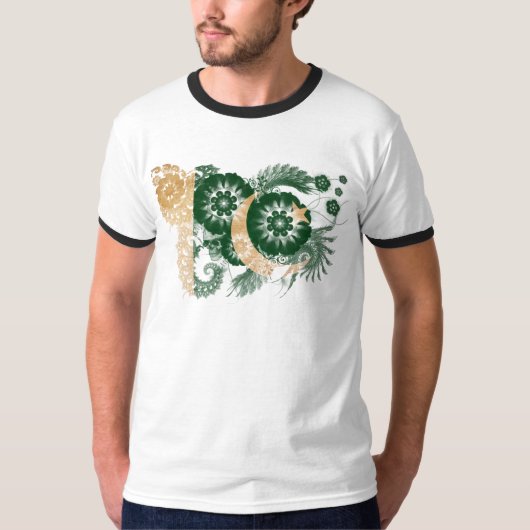パキスタンの旗 Tシャツ (正面)