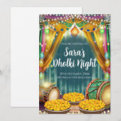 パキスタンの結婚式招待状 & デジタルメヘンディ招待状 招待状 (正面/裏面)