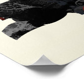 パキスタントレンディー平和標識パキスタンの地図 ポスター (角)