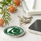 パキスタンラウンドエンブレム キーホルダー (側面)