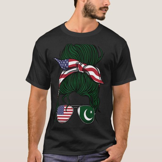 パキスタンルーツパキスタンガール Tシャツ (正面)
