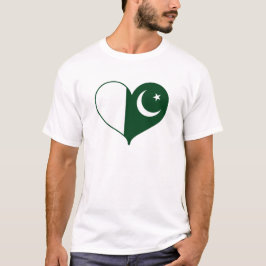 パキスタン国旗が大好き Tシャツ