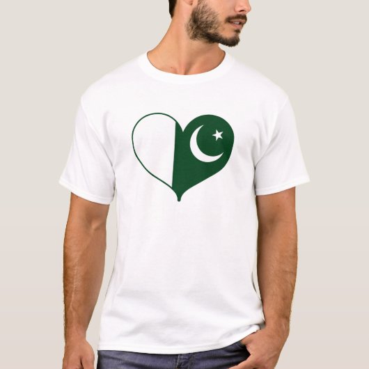 パキスタン国旗が大好き Tシャツ (正面)