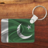 パキスタン国旗のキーチェーン キーホルダー (正面)