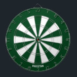 パキスタン国旗のパトリオットのブルズアイ ダーツボード<br><div class="desc">パキスタン国旗パトリオットのブルズアイ・ダーツ委員会。狙いを定めるスタイル!この印象的なダーツボードは、中央に非常に微妙に統合された国旗の小さな表示とパキスタン国旗の色で飾られ、単なるゲーム以上の – それは声明である。あなたはあなたのスローを完成するか、単に友達とおもしろいを持っているかどうか、このダーツボードは愛国心のスプラッシュをしゃれている任意の部屋にもたらす。ブルズアイを打つ準備は？ゲームを始めよう！©世界の国</div>