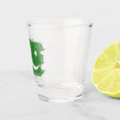 パキスタン国旗のブラシのストローク、国旗 ショットグラス (右)