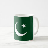 パキスタン国旗のマグカップ コーヒーマグカップ (正面右)