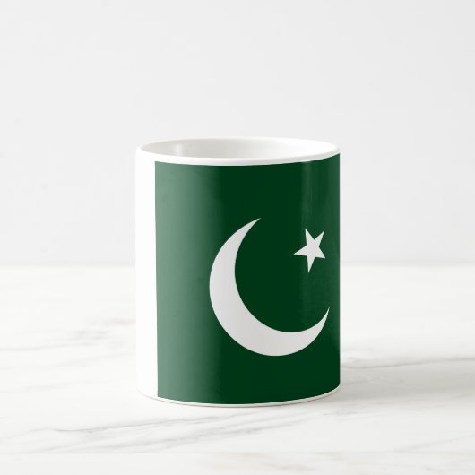 パキスタン国旗のマグカップ コーヒーマグカップ (中央)